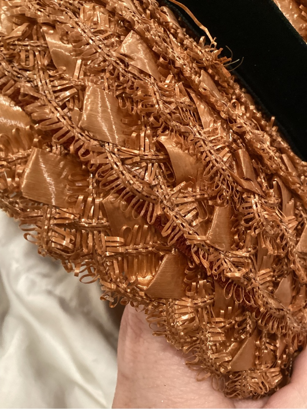 VTG Rawak Facinator Hat.. velvet Bow, 1960s church hats .. Rawak - Picture 9 of 10